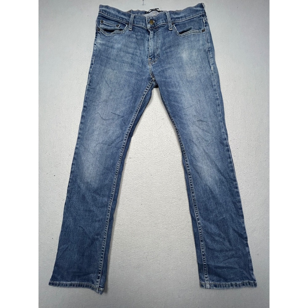 Hollister Slim Straight Epic Flex Denim Blue Jeans 32x32 Mens